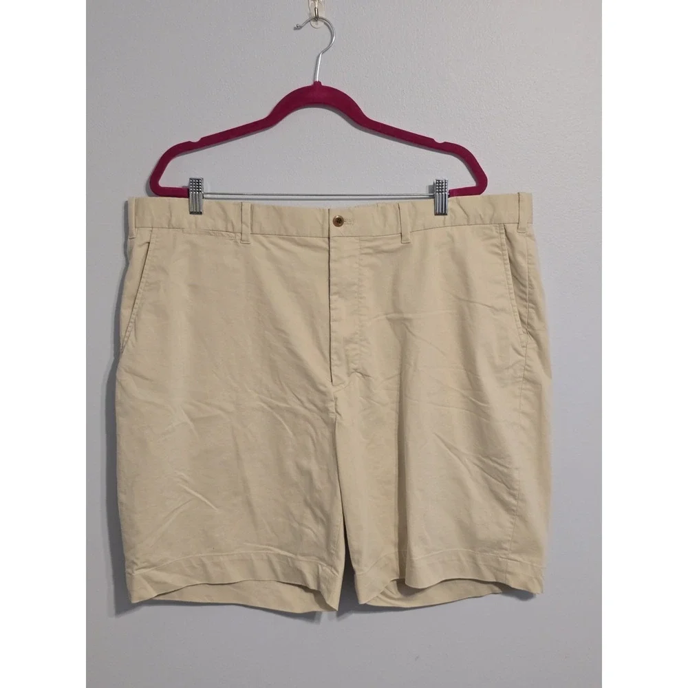 Polo Golf Ralph Lauren Men's Beige Shorts Size 42 Cotton Twill with Stretch Logo